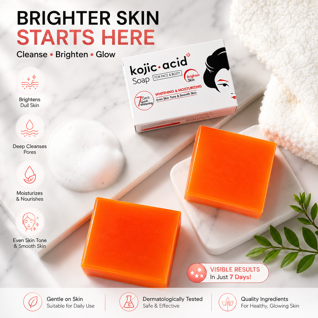 Kojic Acid Face & Body Soap Bar